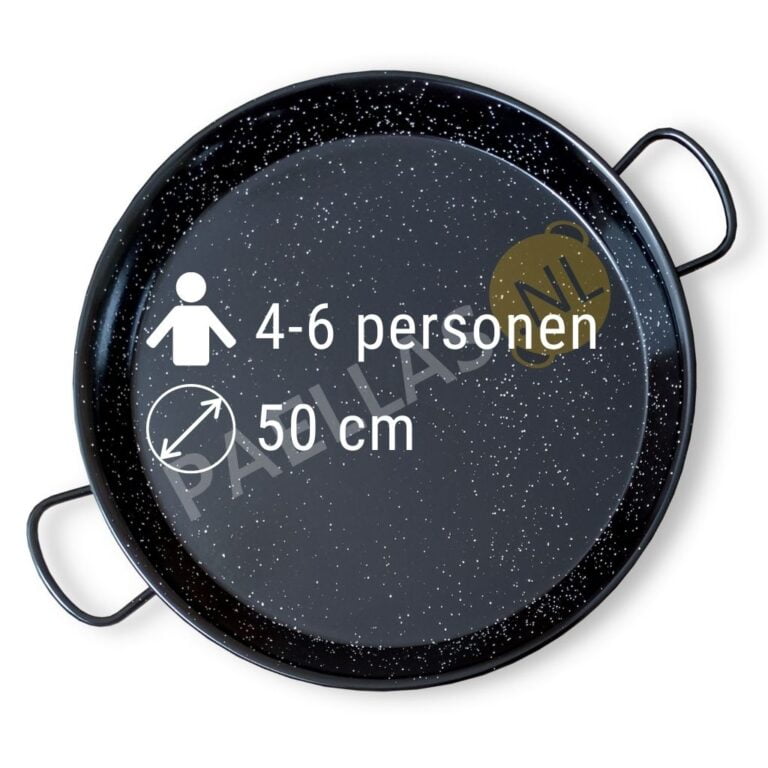 Paella Pan 50 cm emaille 4 tot 6 personen Paellas.NL
