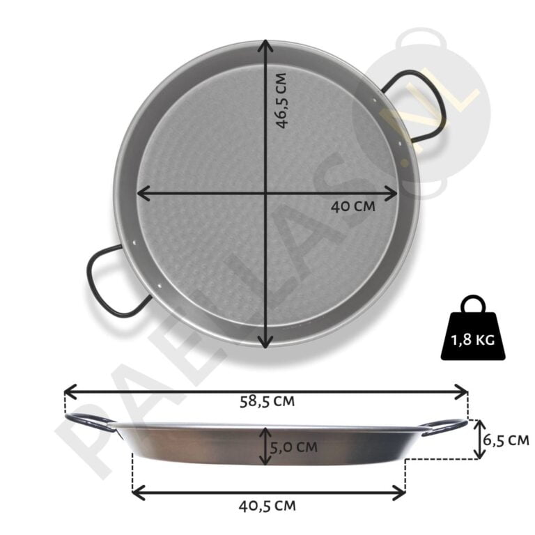 Paella Pan 46 cm 3 tot 4 personen Paellas.NL